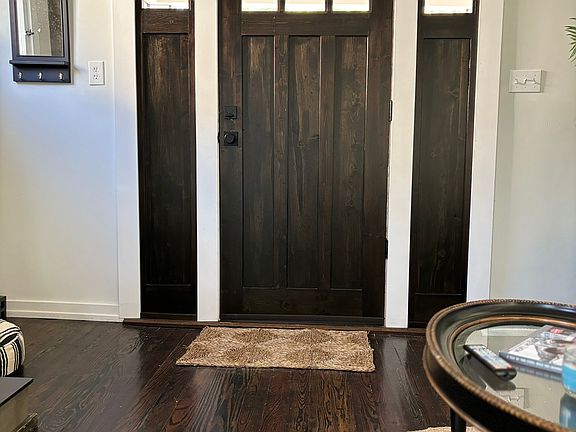 front door inside living room