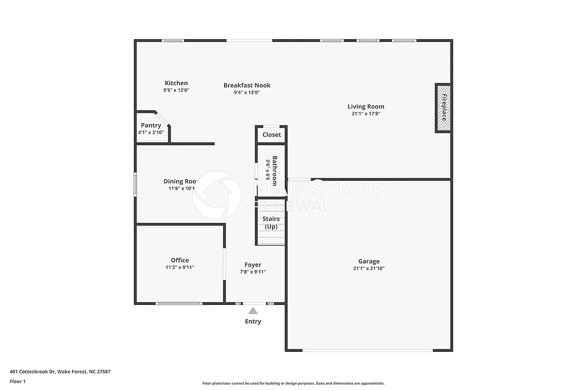 Floor Plan - 401 Cottesbrook Dr