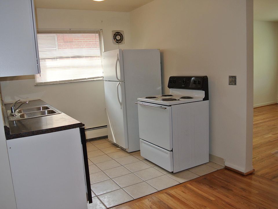 kitchen with view into living room