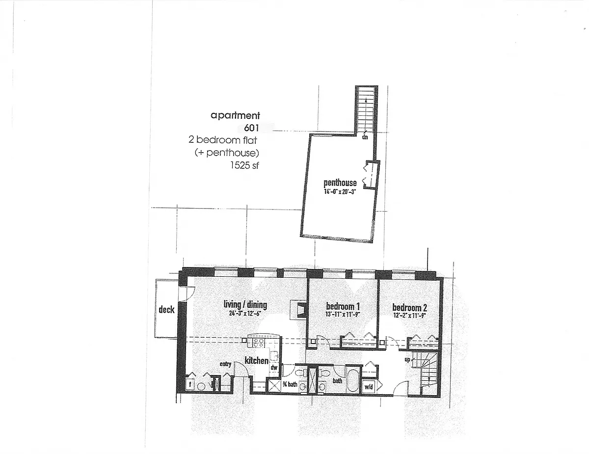 Floor plan 3 Bedroom - 2 Bathroom