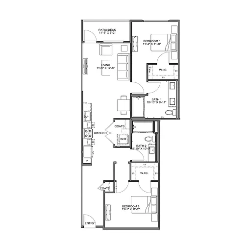 Floor plan Plan B2