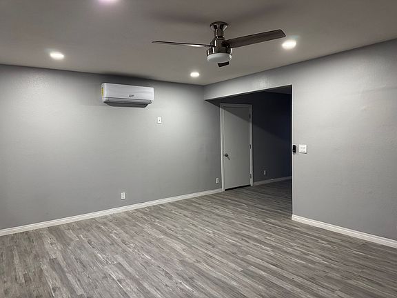 Living room with garage entrance