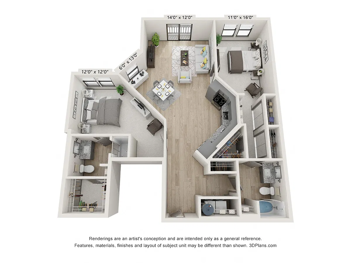 Floor plan The Harrison - B5