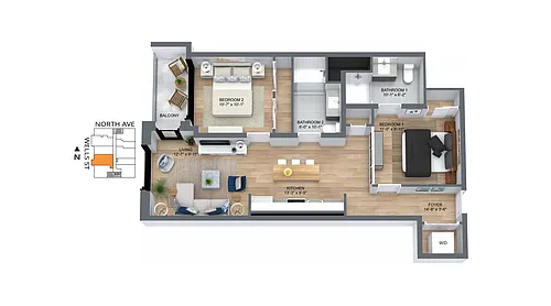 Floor plan 504