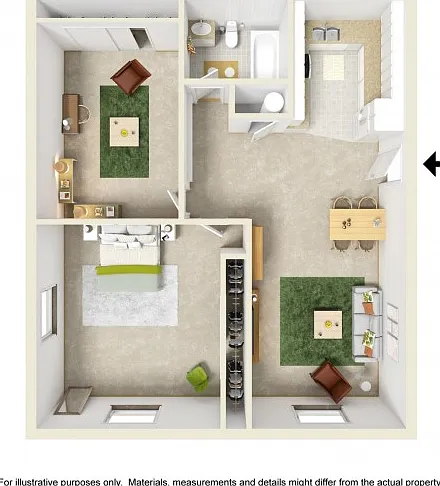 One Bedroom with Study One Bedroom with Study