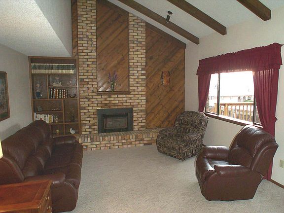 Family room with cozy fireplace