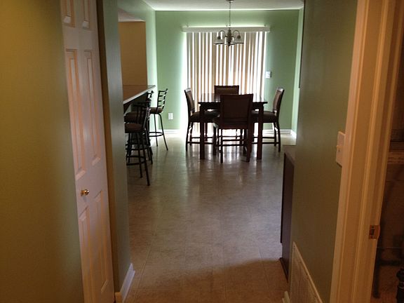 View of Kitchen/Dining Area from Garage entry