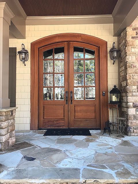 Beautiful Mahogany doors ...