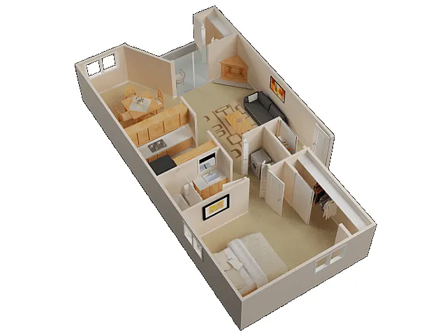 Floor plan Bristol Renovated Short Term Lease
