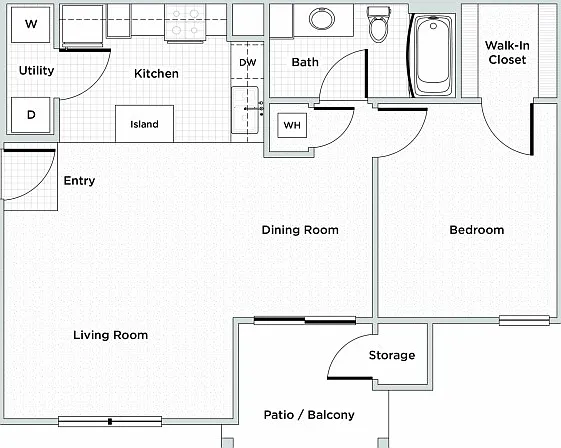 1 Bed, 1 Bath 1 Bed, 1 Bath