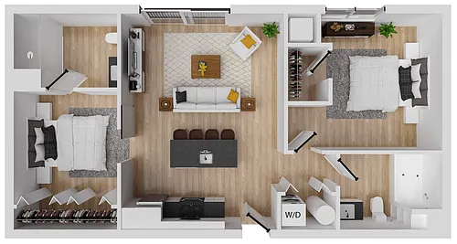 Floor plan Moxie 1