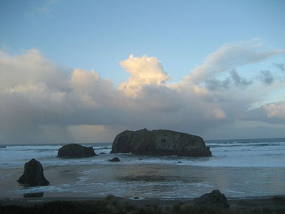 ocean view from house