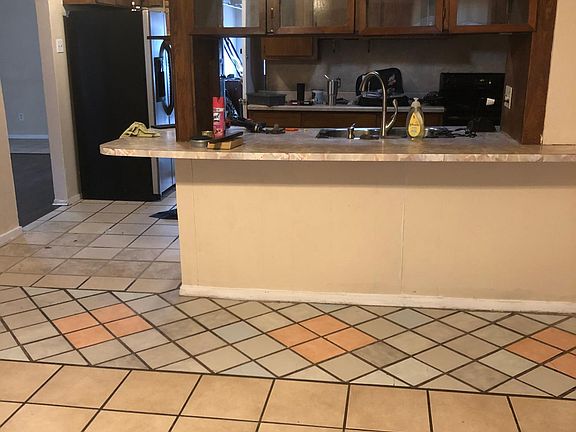 kitchen and dining area