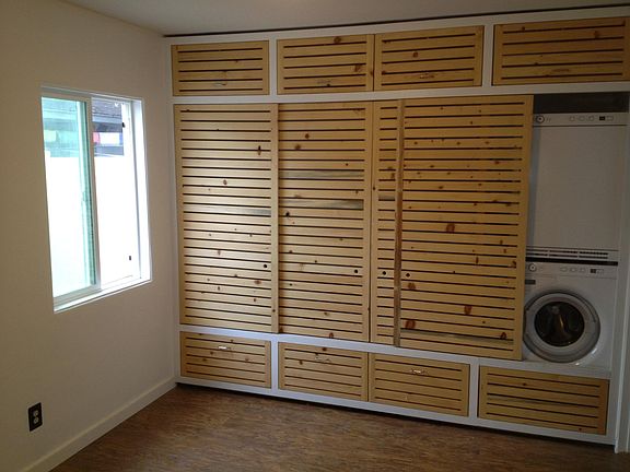 W/D within bedroom closet