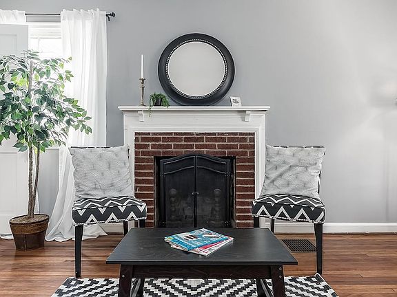 Fireplace with Brick Surround