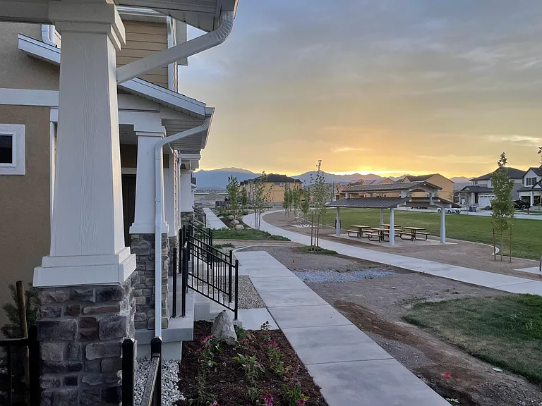 View looking West from front porch.