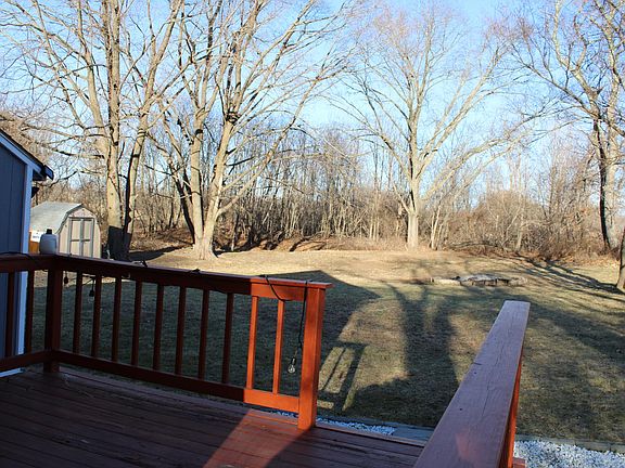 Backyard and deck