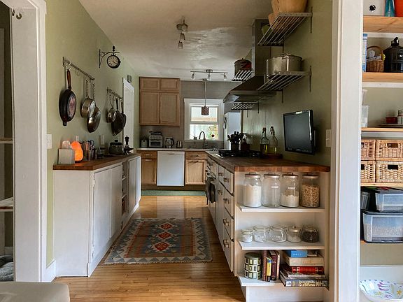 Galley Kitchen from sitting area and back door