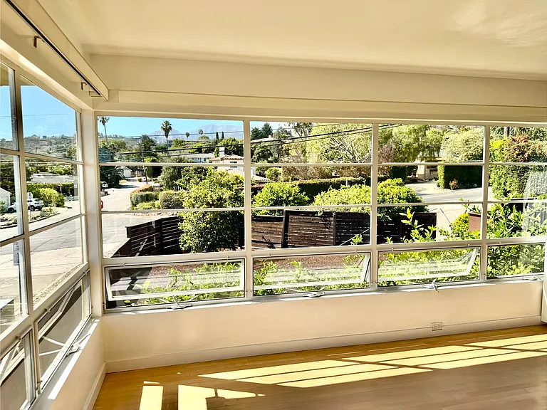 Two walls of windows in Living Room