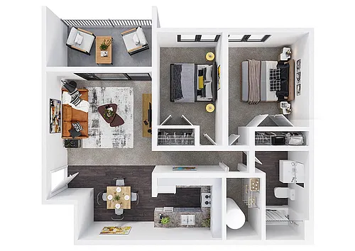 Floor plan 2X1 B