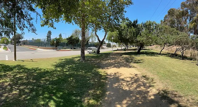 park at end of the block, Tennis, Pickle ball, Basketball.