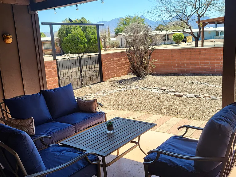 Backyard and patio