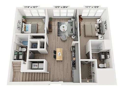 Floor plan The DeSales