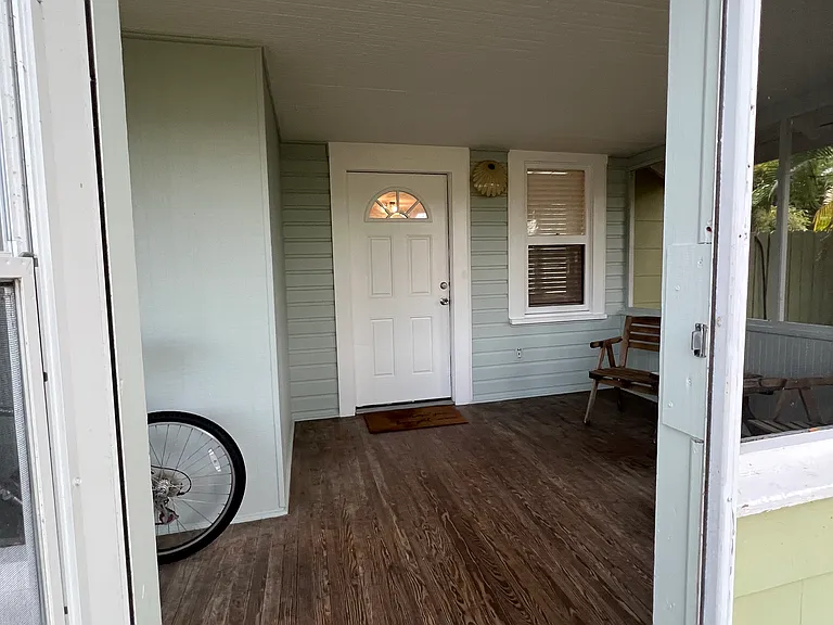 entrance to porch