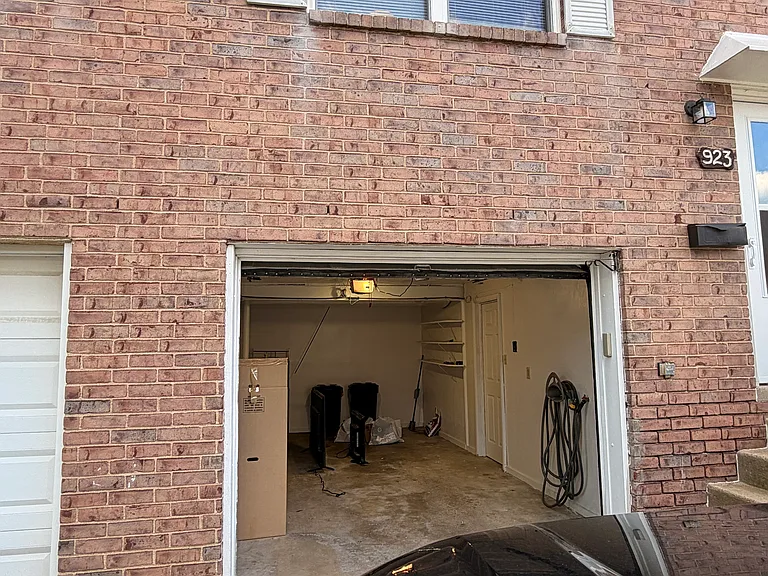 garage with garage door opener