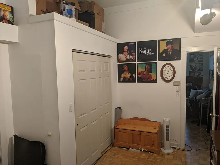 Bedroom & closet -facing main living area