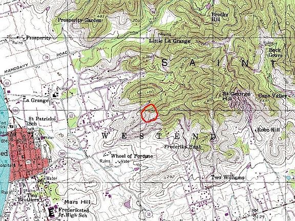 Map with plot marked