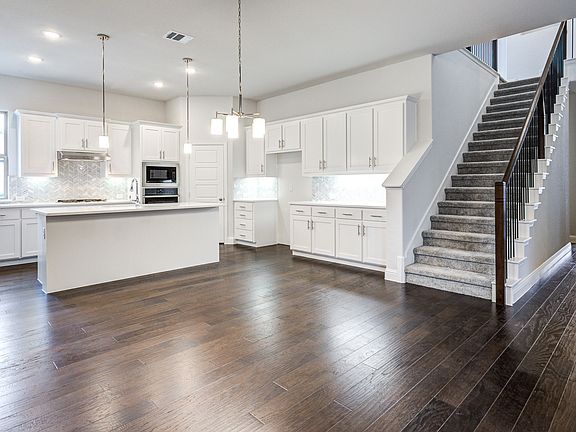 Expansive kitchen and dining area