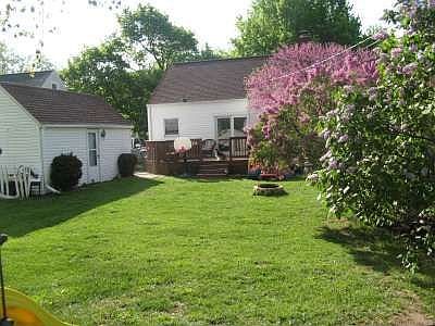 Back view of home
