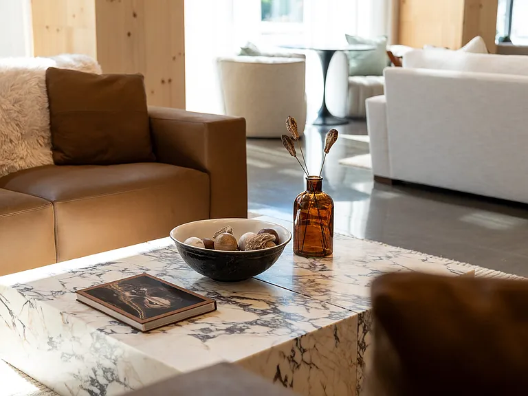 Resident Lounge Area & Fireplace