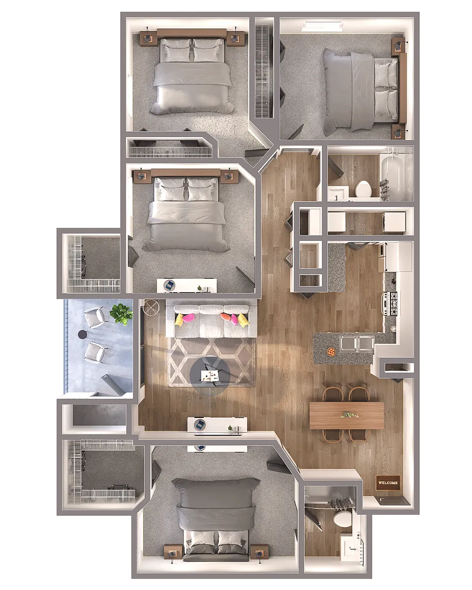 Floor plan D1R