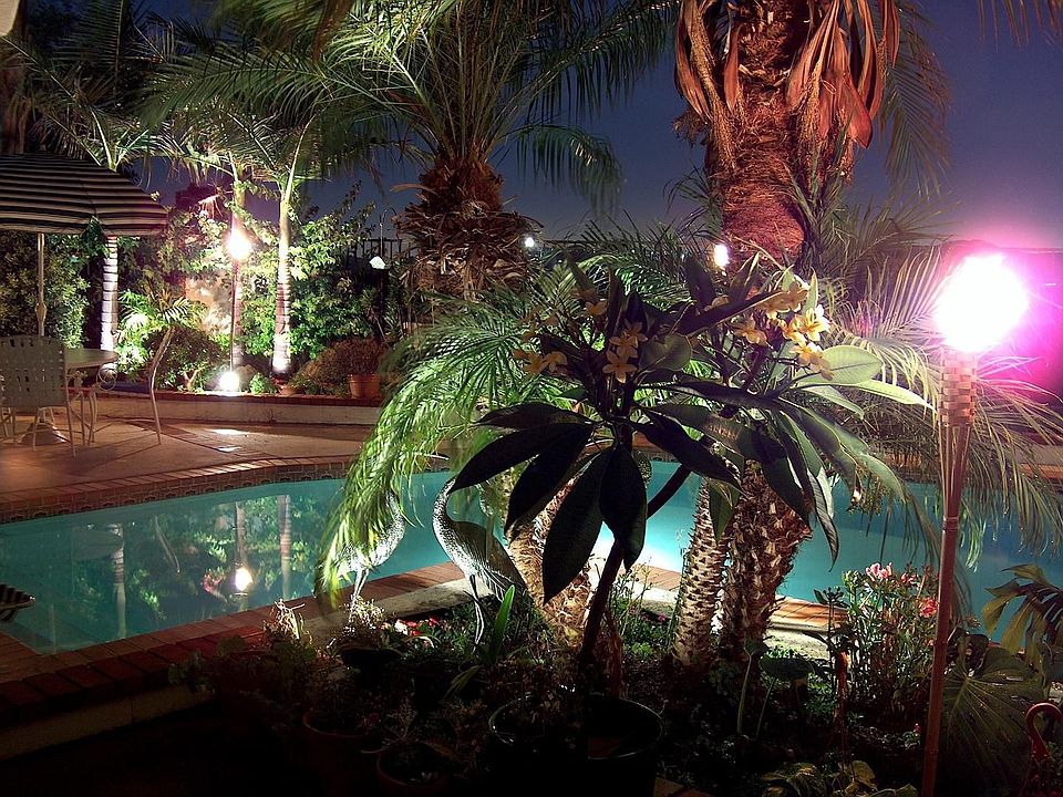 Pool at night