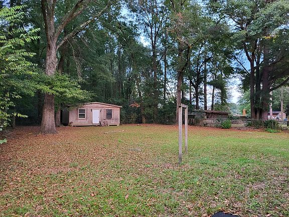 Large shed in backyard