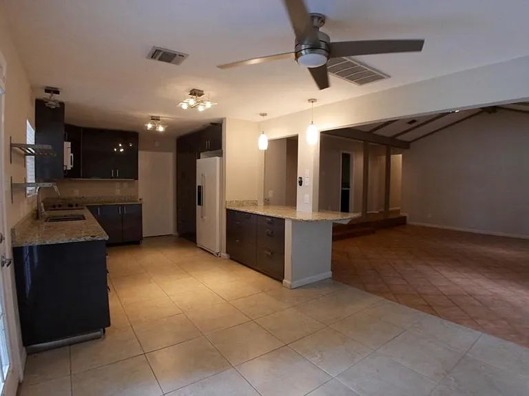 Kitchen and living room