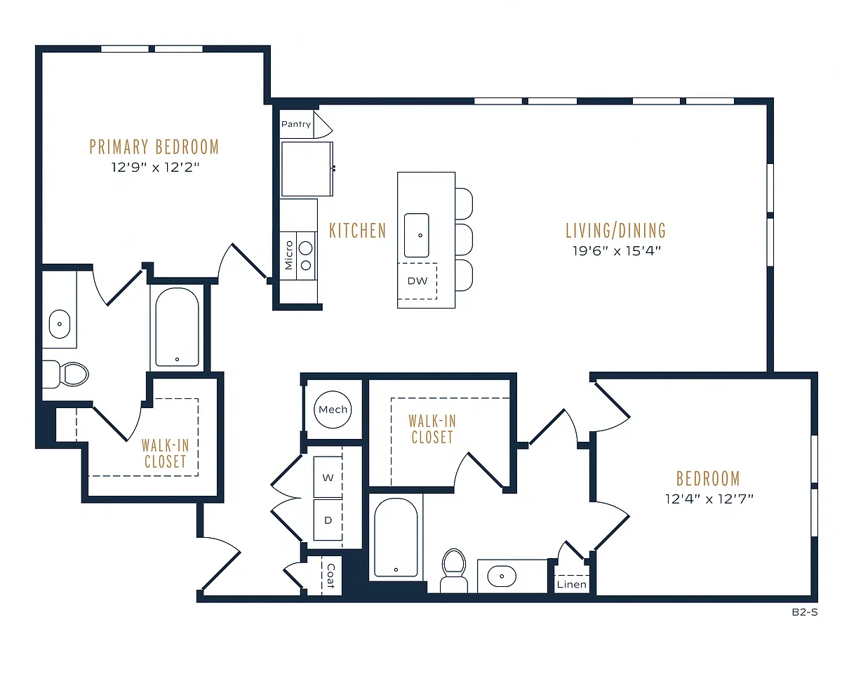 Floor plan B2 80-Essential Housing