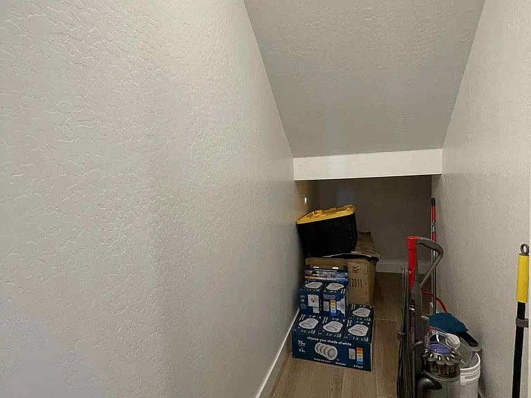 Downstairs storage room