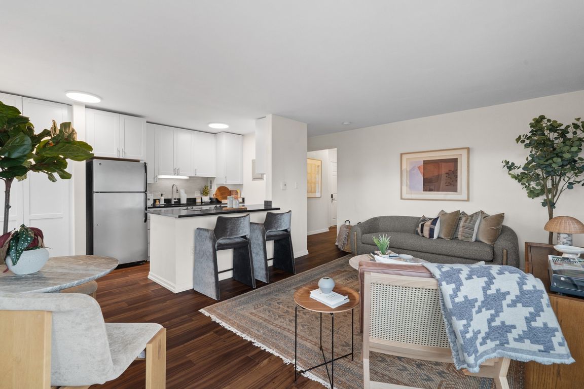 Spacious Living Room at Skye Apartments in Seattle, WA 98121