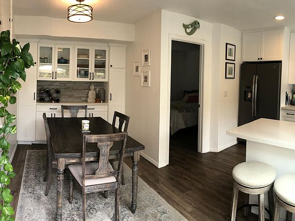 Dining area with wine bar and loads of storage!