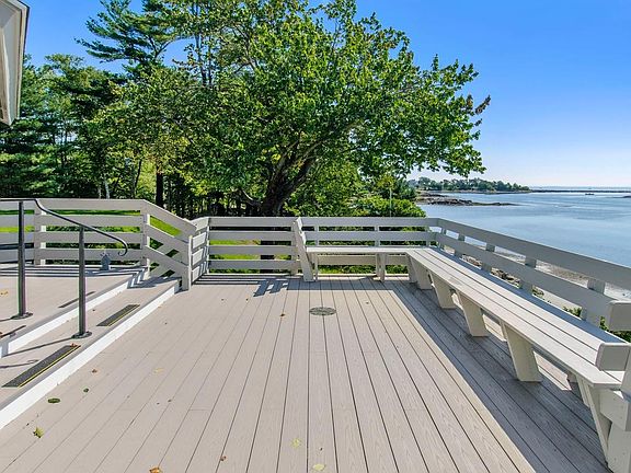 Spacious deck with unobstructed ocean views