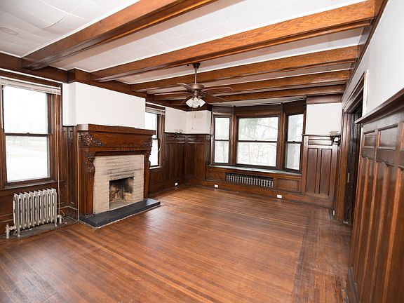 Living Room with second fireplace