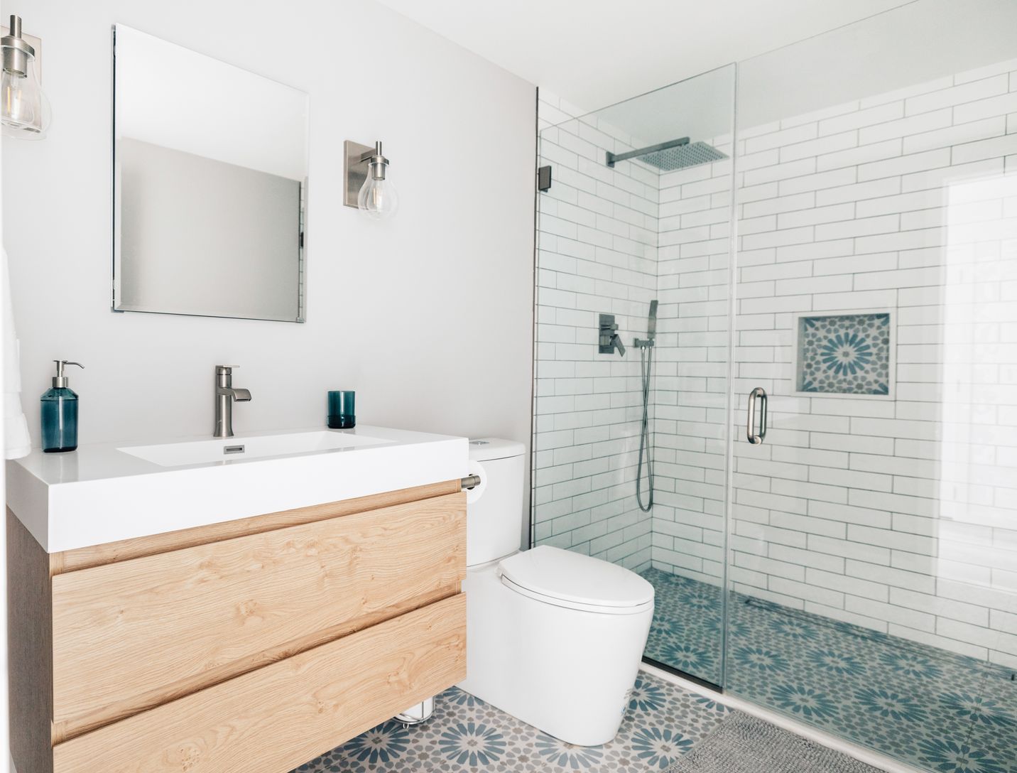  Spa bathroom with heated floors in basement after your sauna or hot tub session