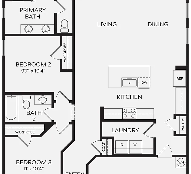 Creekside floor plan SkyMor Carmel Creek