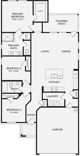 Floor plan Creekside