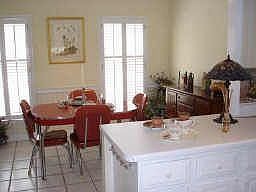 Kitchen overlooking breakfast room