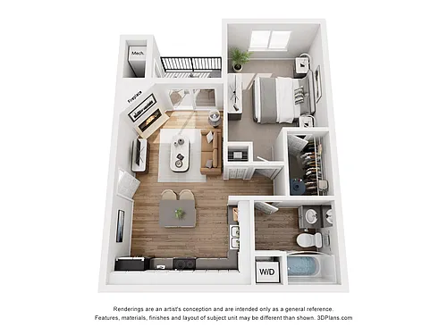 Floor plan Residence 1 Upgraded