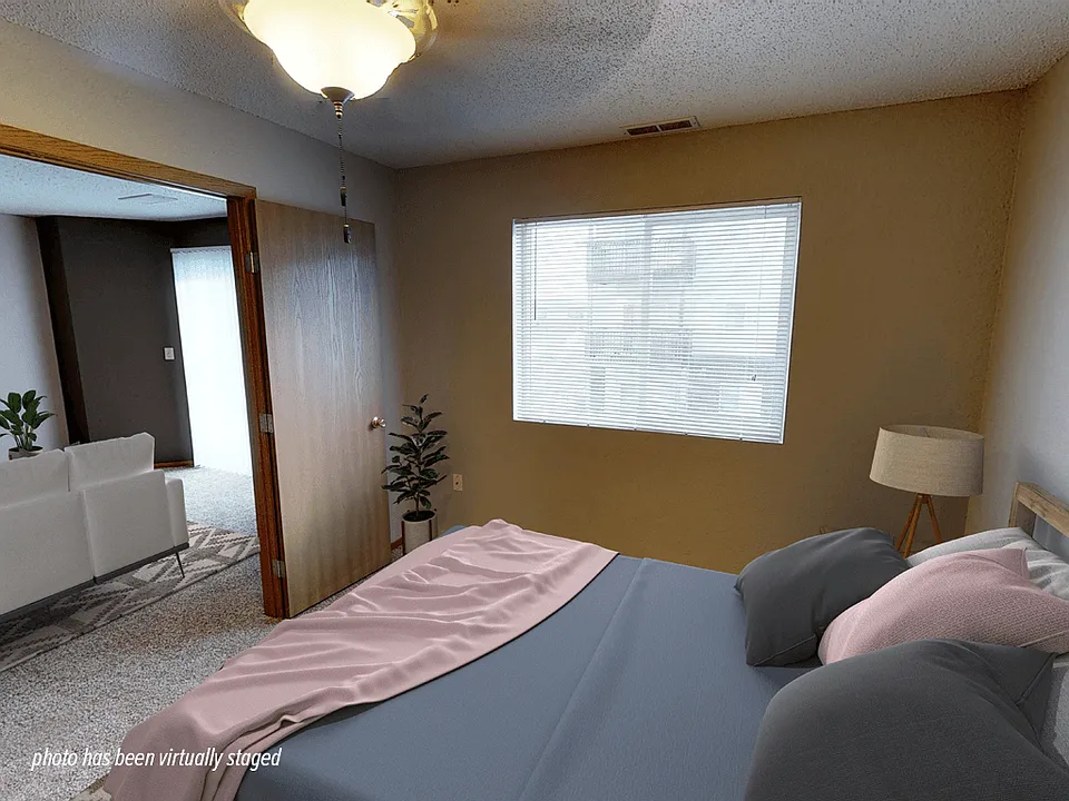 Large Windows with Blinds
